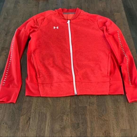 Red Under-Armour Zip up - Picture 1 of 5